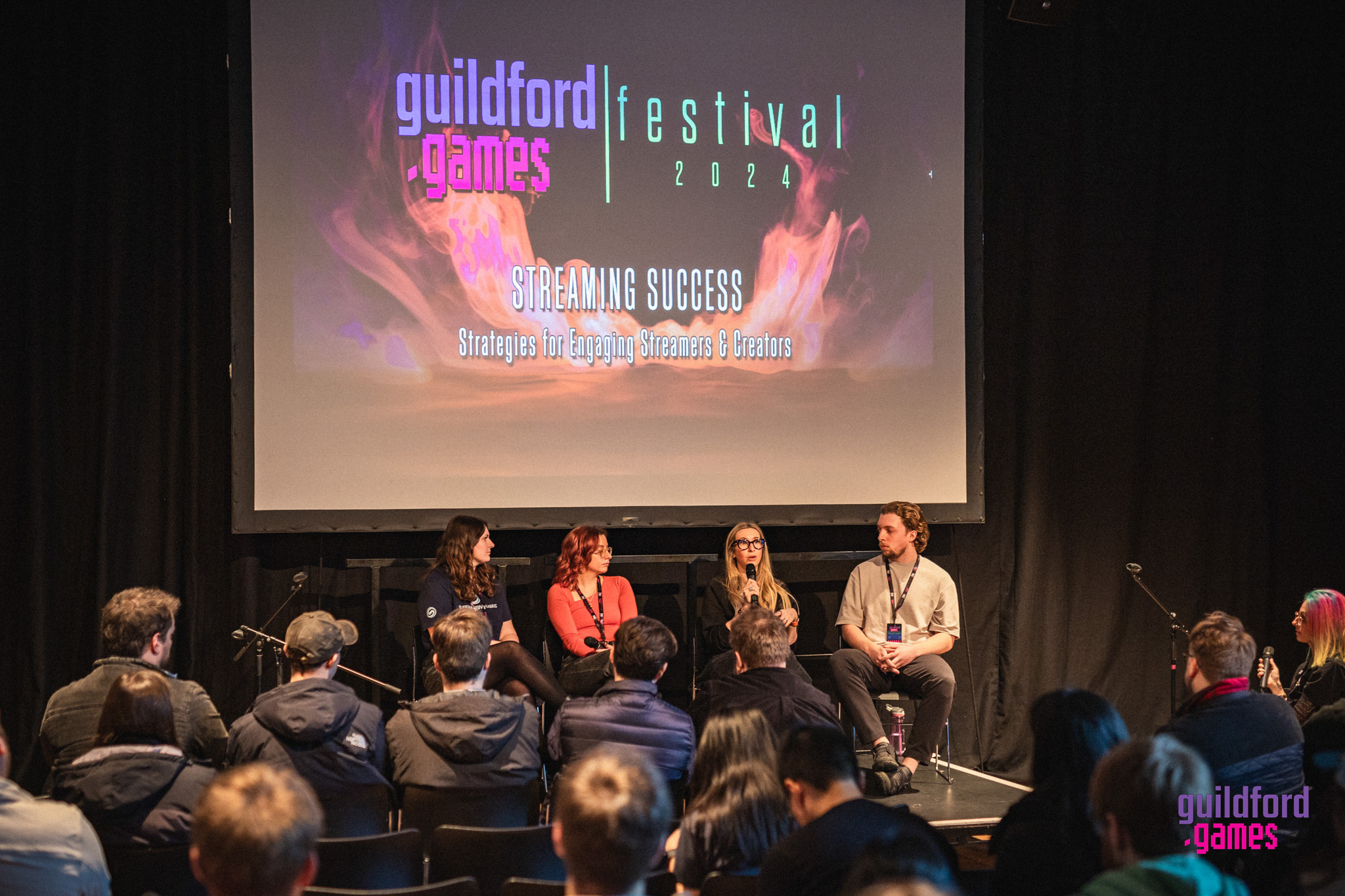 "Streaming Success" panel at the Guildford.Games Festival